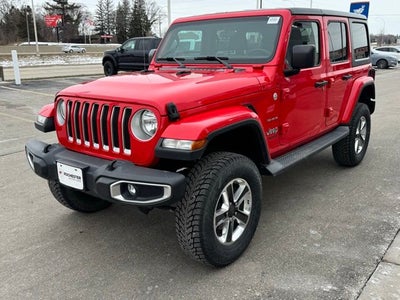 2018 Jeep Wrangler Unlimited Sahara Lifted w/ Heated Steering Wheel + 3 Piece Hard Top