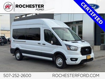 2024 Ford Transit-350 XLT AWD w/ 15 Passenger Seating + Remote Start via For