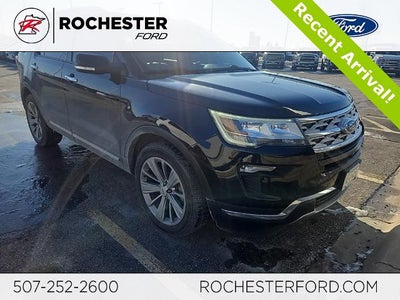 2018 Ford Explorer Limited w/ Heated Steering Wheel + Front 180 Camera