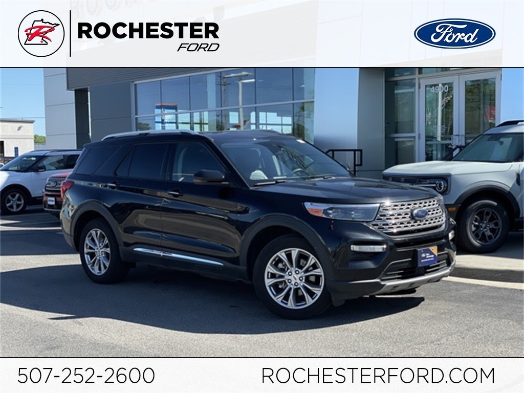 2021 Ford Explorer Limited w/ Twin Panel Moonroof + 360 Camera