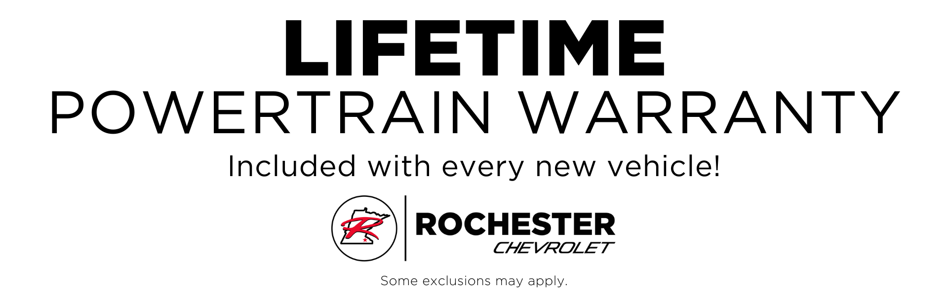 Rochester Chevrolet Lifetime Powertrain Warranty